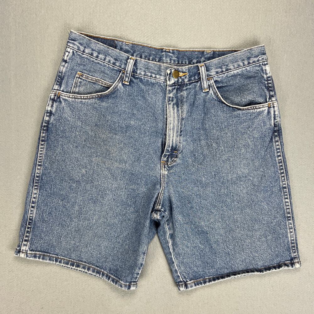 Wrangler Blue Denim Men's Flat Front Shorts